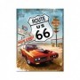 Iman 6x8 cms. US Highways Route 66 Red Car