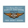 Iman 6x8 cms. Harley-Davidson - Logo Blue