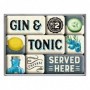 Juego de imanes (9 piezas) Open Bar Gin & Tonic