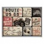 Juego de imanes (9 piezas) US Highways Route 66