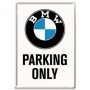 Postal 10x14 cms. BMW - Parking Only White