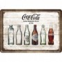 Postal 10x14 cms. Coca-Cola Bottle Timeline