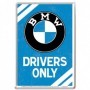 Postal 10x14 cms. BMW - Drivers Only