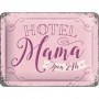 Placa de metal 15x20 cms. Word Up Hotel Mama