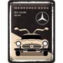 Placa de metal 15x20 cms. Mercedes-Benz