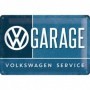 Placa de metal 20x30 cms. Volkswagen VW Garage