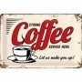 Placa de metal 20x30 cms. USA Strong Coffee