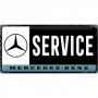 Placa de metal 25x50 cms. Mercedes-Benz