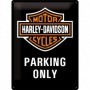 Placa de metal 30x40 cms. Harley-Davidson Parking