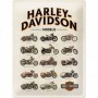 Placa de metal 30x40 cms. Harley-Davidson - Model
