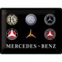 Placa de metal 30x40 cms. Mercedes-Benz