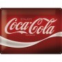 Placa de metal 30x40 cms. Coca-Cola - Logo Red