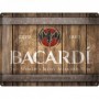 Placa de metal 30x40 cms. Bacardi Bacardi - Wood