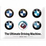 Placa de metal 30x40 cms. BMW - Logo Evolution