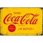 Placa de metal 40x60 cms. Coca-Cola Yellow Logo