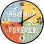 Reloj analógico de pared Estilo Retro Vintage Nostalgic-Art "Friends Forever" mascotas