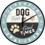 Reloj analógico de pared Estilo Retro Vintage Nostalgic-Art  "Animal Club Dog Times"
