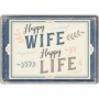 Postal Nostalgic-Art "Happy Wife Happy Life"