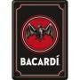 Postal Nostalgic-Art "Bacardi - Logo Black"