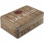 Caja de metal plana Nostalgic-Art "Bacardi - Wood Barrel Logo"