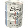 Hucha barril Nostalgic-Art "Ford Mustang - Horse & Stripes Logo" imagen 1