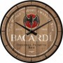 Reloj de Pared Nostalgic-Art "Bacardi - Wood Barrel Logo"