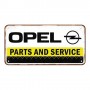 Letrero colgante 10x20 cms. Opel - Parts & Service
