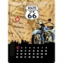Placa de metal 30x40 cms. Calendario Route 66