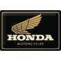 Placa de metal 20x30 cms. Honda - Motorcycles Gold