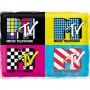Placa de metal 30x40 cms. MTV - Logo Pop Art