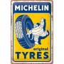 Placa de metal 20x30 cms. Michelin - Original Tyres
