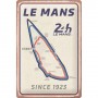 Placa de metal 20x30 cms. 24h Le Mans - Circuit